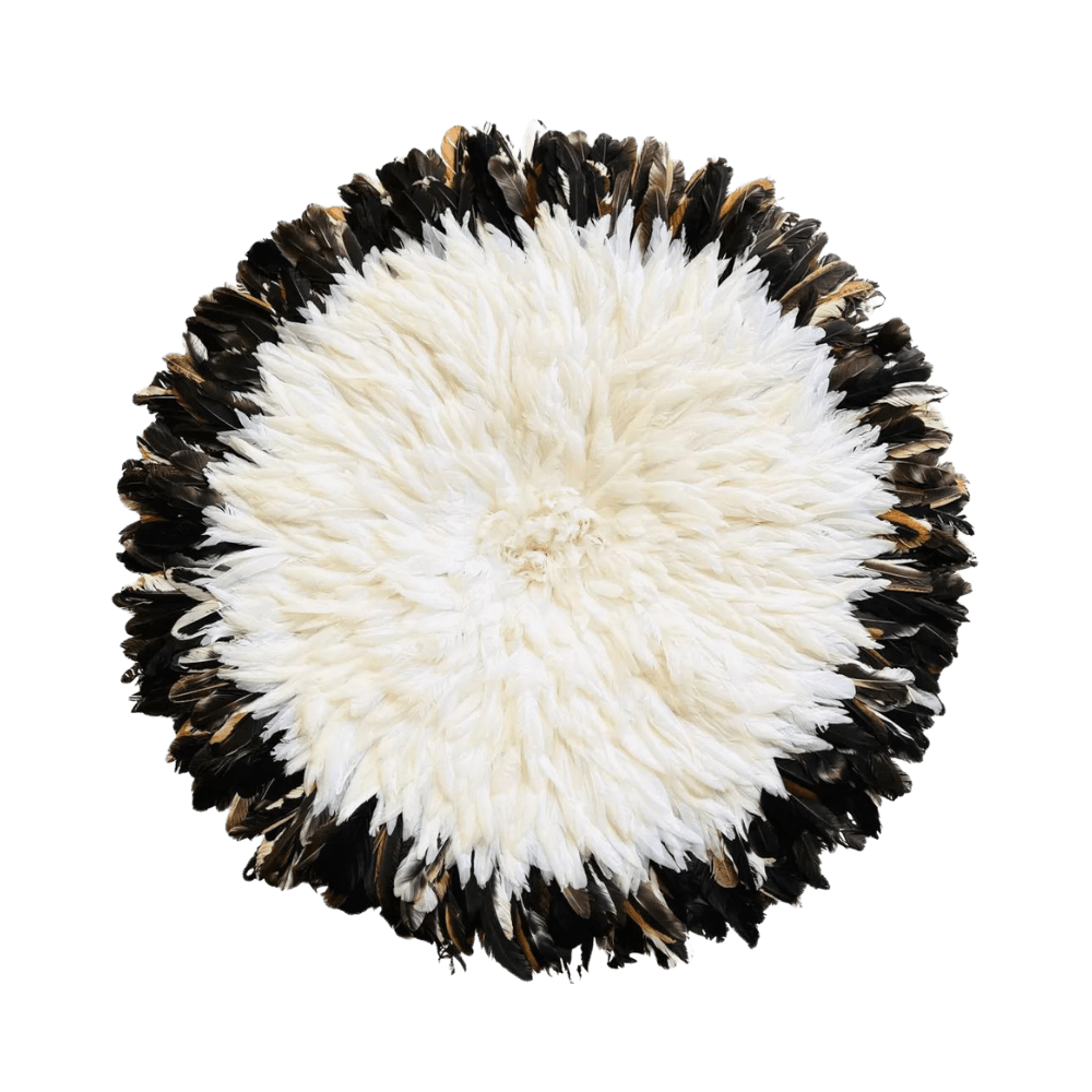 Juju hat white mix dark brown ring