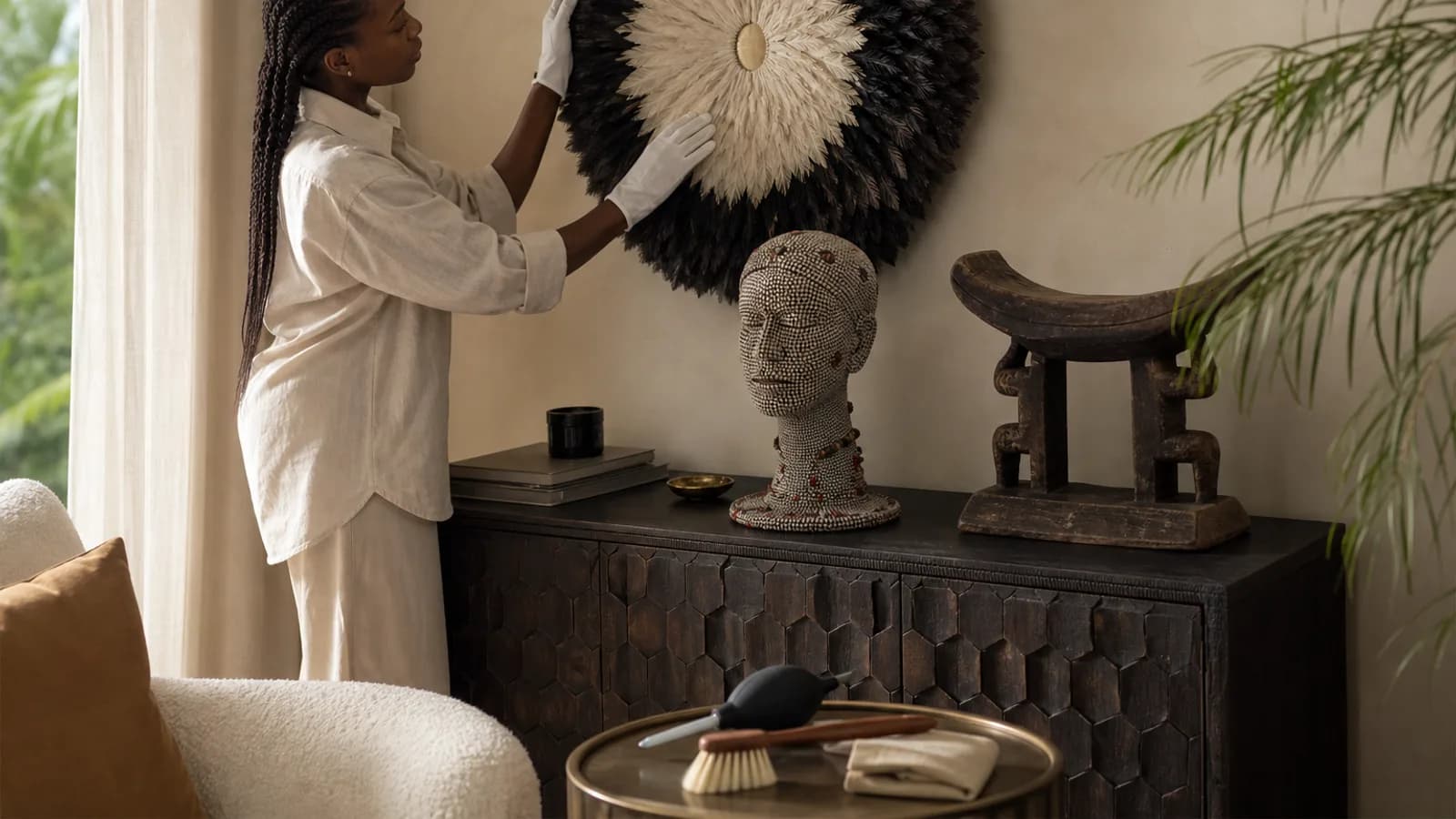 Feather, Bead and Carved Wood Care for Long-Lasting Beauty